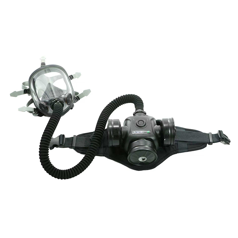 Respirator z kombinowanym zasilaniem gazem z wymuszonym zasilaniem